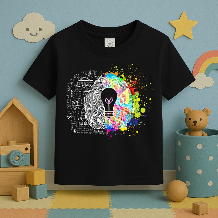 Art of Science Colorful Brain Toddler T-Shirt