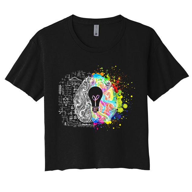 Art of Science Colorful Brain Crop Top