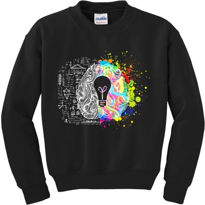Art of Science Colorful Brain Kids Sweatshirt