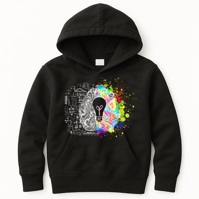 Art of Science Colorful Brain Kids Hoodie