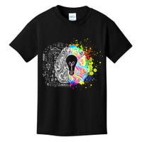 Art of Science Colorful Brain Kids T-Shirt