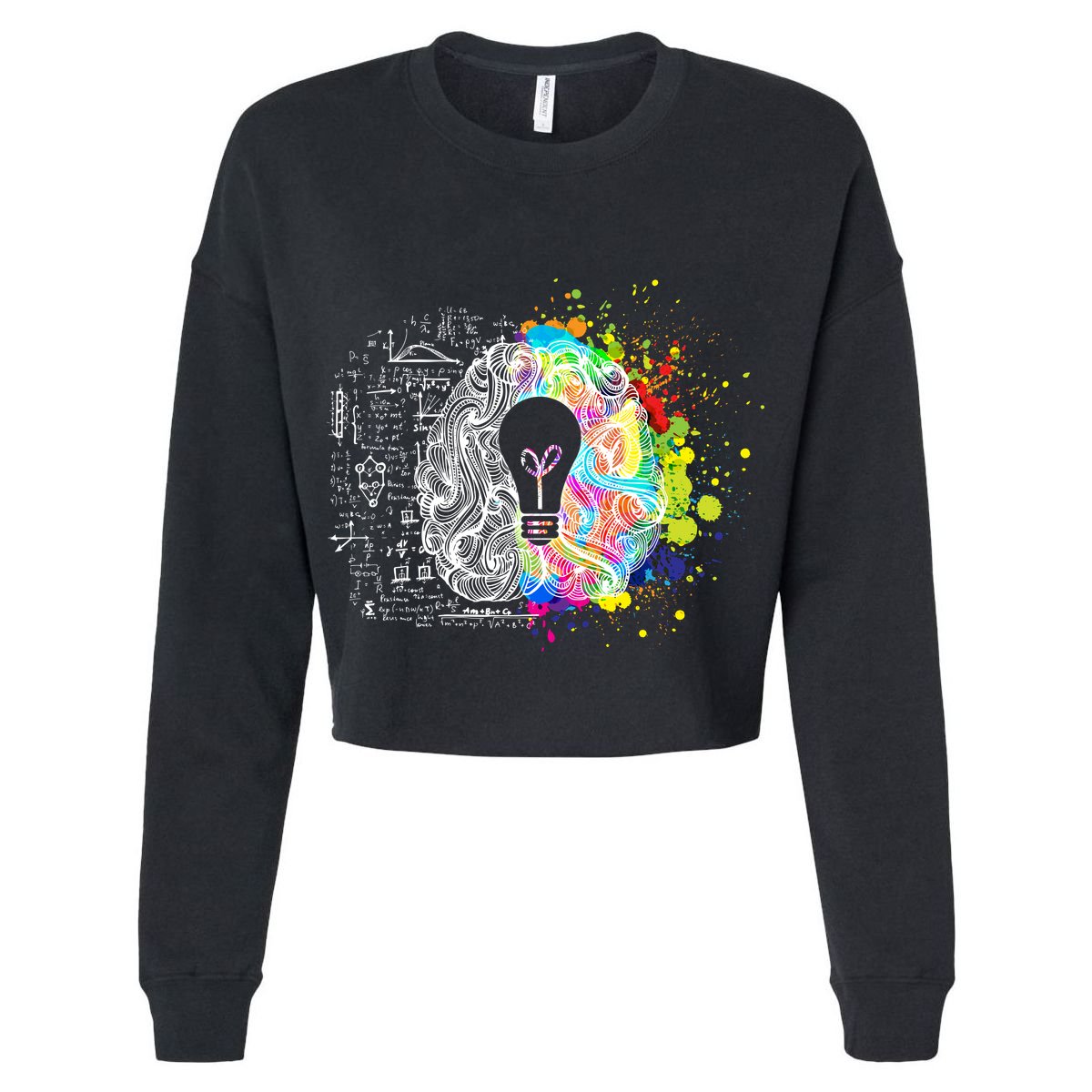 Art of Science Colorful Brain Garment-Dyed Women's Muscle Tee