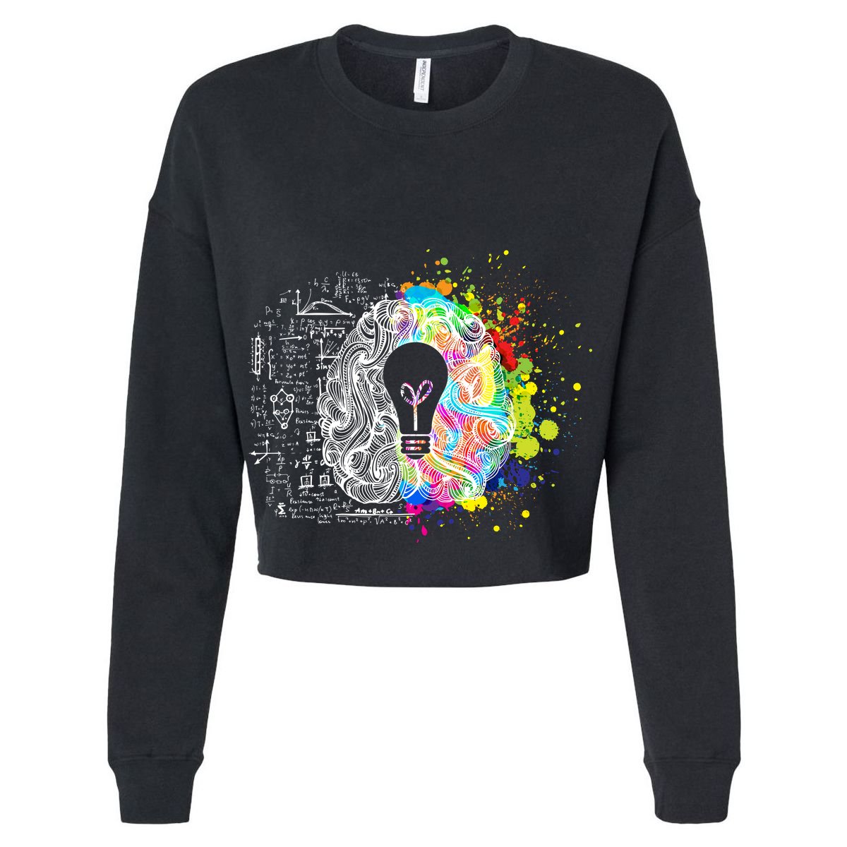 Art of Science Colorful Brain Garment-Dyed Women's Muscle Tee