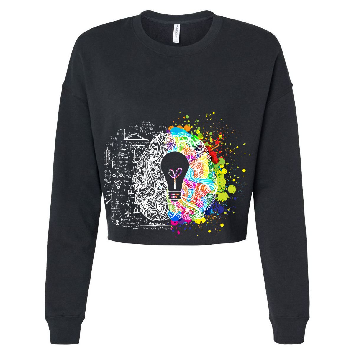 Art of Science Colorful Brain Garment-Dyed Women's Muscle Tee