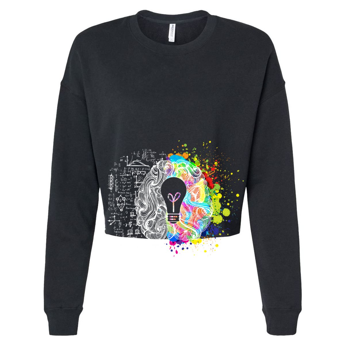 Art of Science Colorful Brain Garment-Dyed Women's Muscle Tee