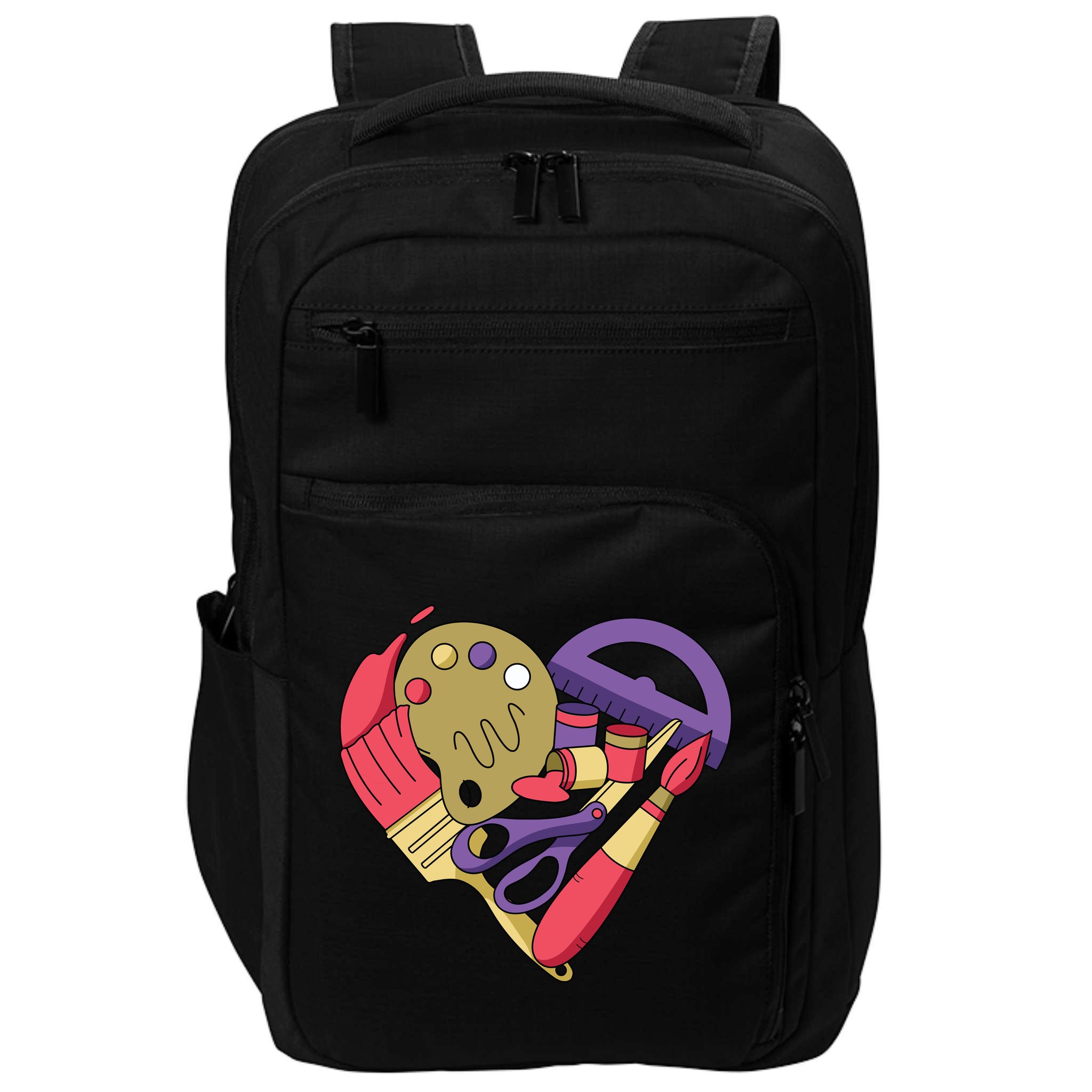 Art Supplies Heart Impact Tech Backpack