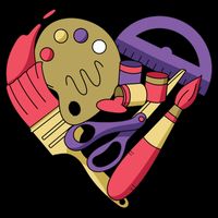 Art Supplies Heart Impact Tech Backpack