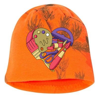 Art Supplies Heart Kati - Camo Knit Beanie