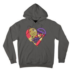 Art Supplies Heart Tall Hoodie