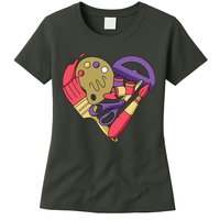 Art Supplies Heart Womens T-Shirt
