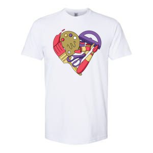 Art Supplies Heart Softstyle CVC T-Shirt