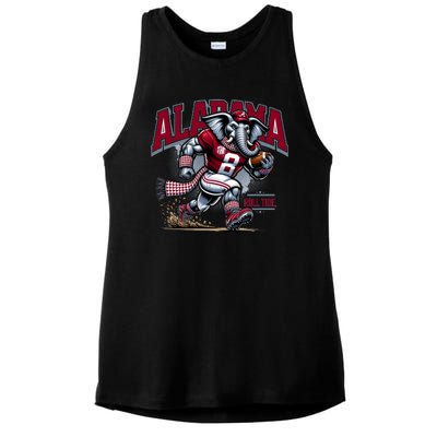 Alabama Roll Tide Football Ladies PosiCharge Tri-Blend Wicking Tank