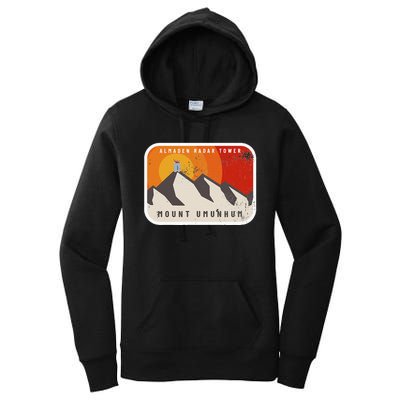 Almaden Radar Tower Mount Umunhum Women's Pullover Hoodie