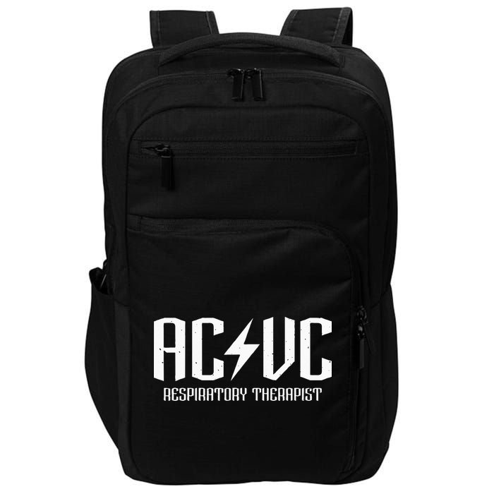 ACVC Respiratory Therapist Funny Vent Settings RT Student Impact Tech Backpack