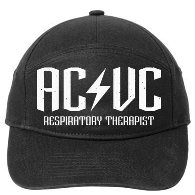 ACVC Respiratory Therapist Funny Vent Settings RT Student 7-Panel Snapback Hat