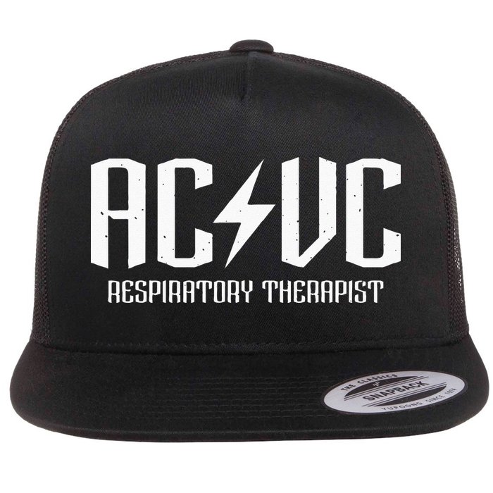 ACVC Respiratory Therapist Funny Vent Settings RT Student Flat Bill Trucker Hat