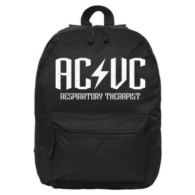 ACVC Respiratory Therapist Funny Vent Settings RT Student 16 in Basic Backpack
