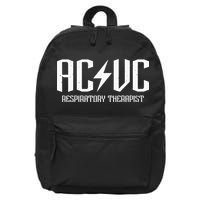 ACVC Respiratory Therapist Funny Vent Settings RT Student 16 in Basic Backpack