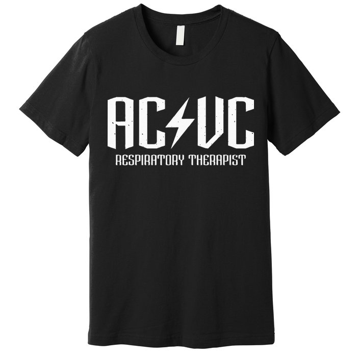 ACVC Respiratory Therapist Funny Vent Settings RT Student Premium T-Shirt