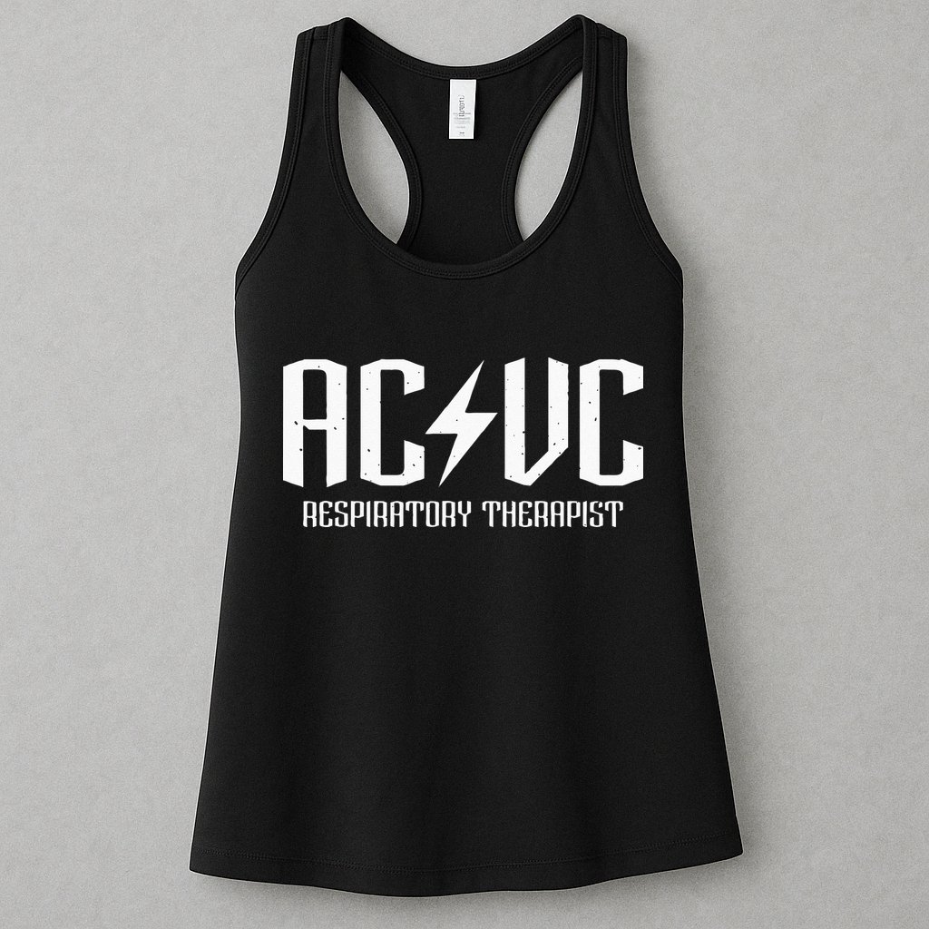 ACVC Respiratory Therapist Funny Vent Settings RT Student Womens Tank Top