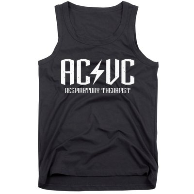 ACVC Respiratory Therapist Funny Vent Settings RT Student Tank Top