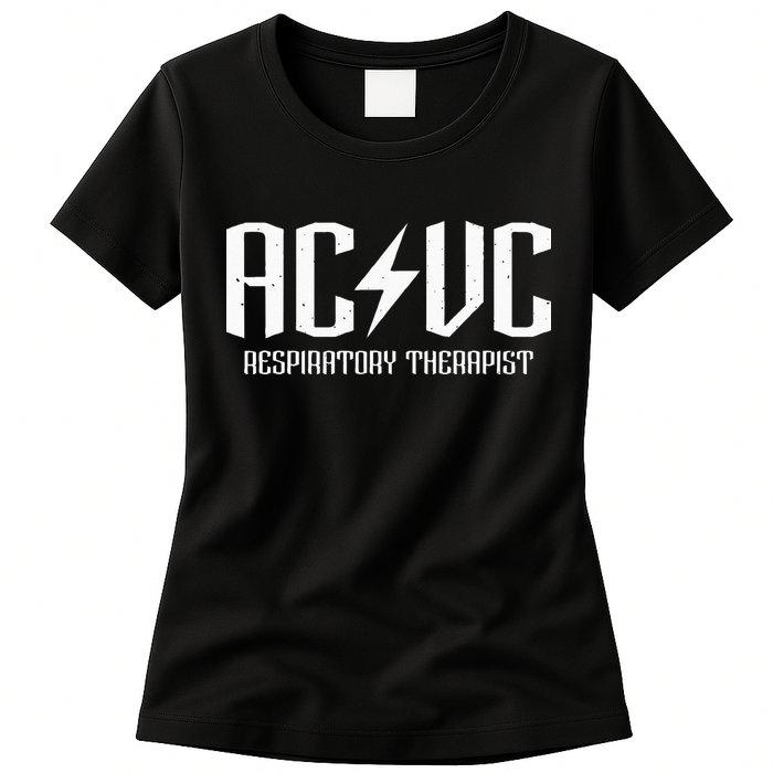 ACVC Respiratory Therapist Funny Vent Settings RT Student Womens T-Shirt