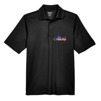 American Recumbent Trike USA Cycling Recumbent Bike Triker Men's Origin Performance Pique Polo