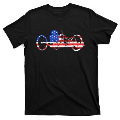 American Recumbent Trike USA Cycling Recumbent Bike Triker T-Shirt