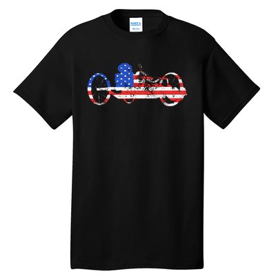 American Recumbent Trike USA Cycling Recumbent Bike Triker Tall T-Shirt