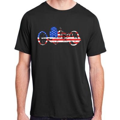 American Recumbent Trike USA Cycling Recumbent Bike Triker Adult ChromaSoft Performance T-Shirt