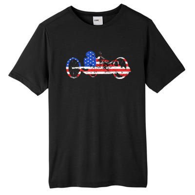 American Recumbent Trike USA Cycling Recumbent Bike Triker Tall Fusion ChromaSoft Performance T-Shirt