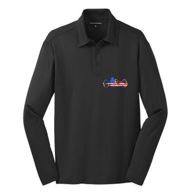 American Recumbent Trike USA Cycling Recumbent Bike Triker Silk Touch Performance Long Sleeve Polo