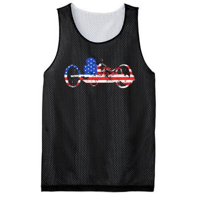 American Recumbent Trike USA Cycling Recumbent Bike Triker Mesh Reversible Basketball Jersey Tank