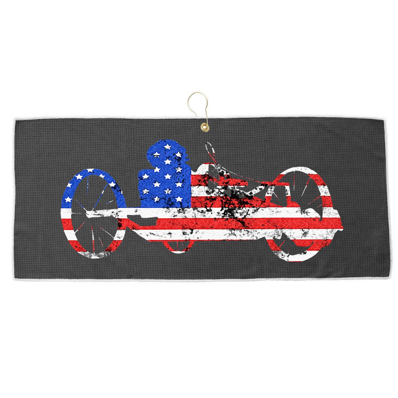 American Recumbent Trike USA Cycling Recumbent Bike Triker Large Microfiber Waffle Golf Towel