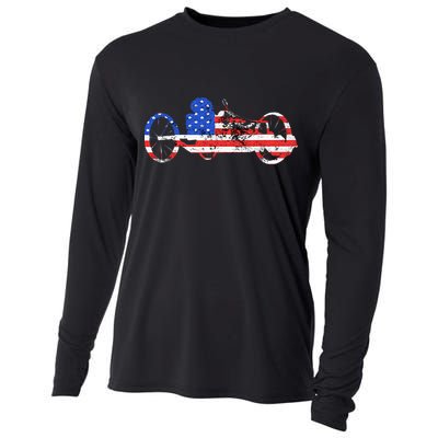 American Recumbent Trike USA Cycling Recumbent Bike Triker Cooling Performance Long Sleeve Crew
