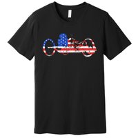 American Recumbent Trike USA Cycling Recumbent Bike Triker Premium T-Shirt