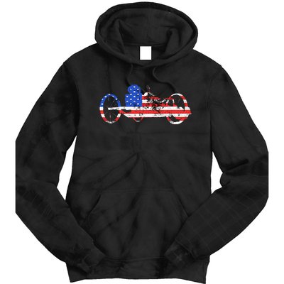 American Recumbent Trike USA Cycling Recumbent Bike Triker Tie Dye Hoodie