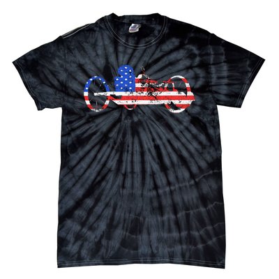 American Recumbent Trike USA Cycling Recumbent Bike Triker Tie-Dye T-Shirt