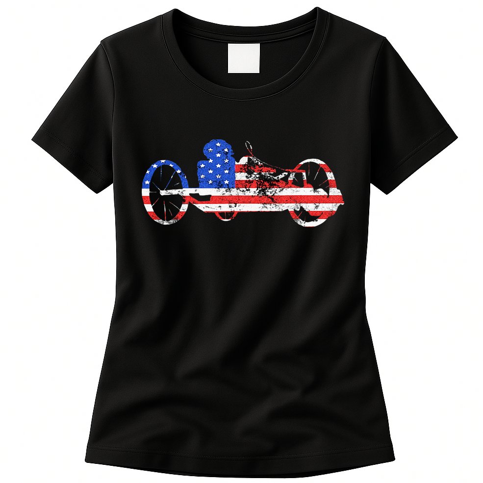 American Recumbent Trike USA Cycling Recumbent Bike Triker Womens T-Shirt