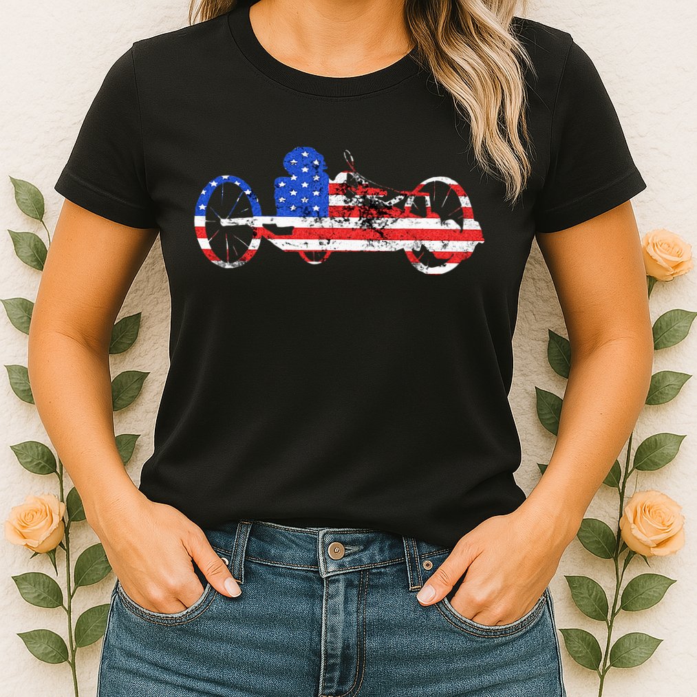 American Recumbent Trike USA Cycling Recumbent Bike Triker Womens T-Shirt