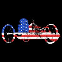 American Recumbent Trike USA Cycling Recumbent Bike Triker Womens T-Shirt