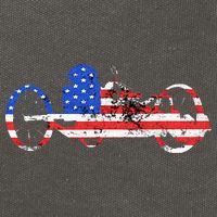 American Recumbent Trike USA Cycling Recumbent Bike Triker Cotton Canvas Backpack
