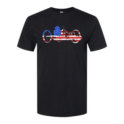 American Recumbent Trike USA Cycling Recumbent Bike Triker Softstyle CVC T-Shirt