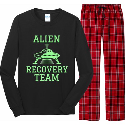 Alien Recovery Team UFO Fans Extraterrestrial Enthusiasts Long Sleeve Pajama Set