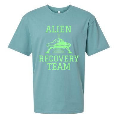 Alien Recovery Team UFO Fans Extraterrestrial Enthusiasts Sueded Cloud Jersey T-Shirt