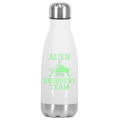 Alien Recovery Team UFO Fans Extraterrestrial Enthusiasts Stainless Steel Insulated Water Bottle