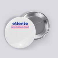Atlanta Retro Three Stripe Weathered Vintage Button