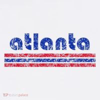 Atlanta Retro Three Stripe Weathered Vintage Bucket Hat