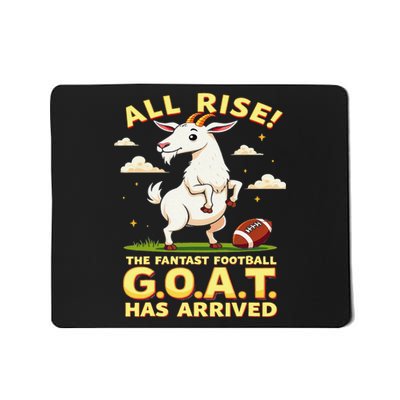 All Rise The Fantasy Football Goat Has Arrived Mousepad