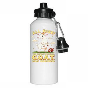 All Rise The Fantasy Football Goat Has Arrived Aluminum Water Bottle